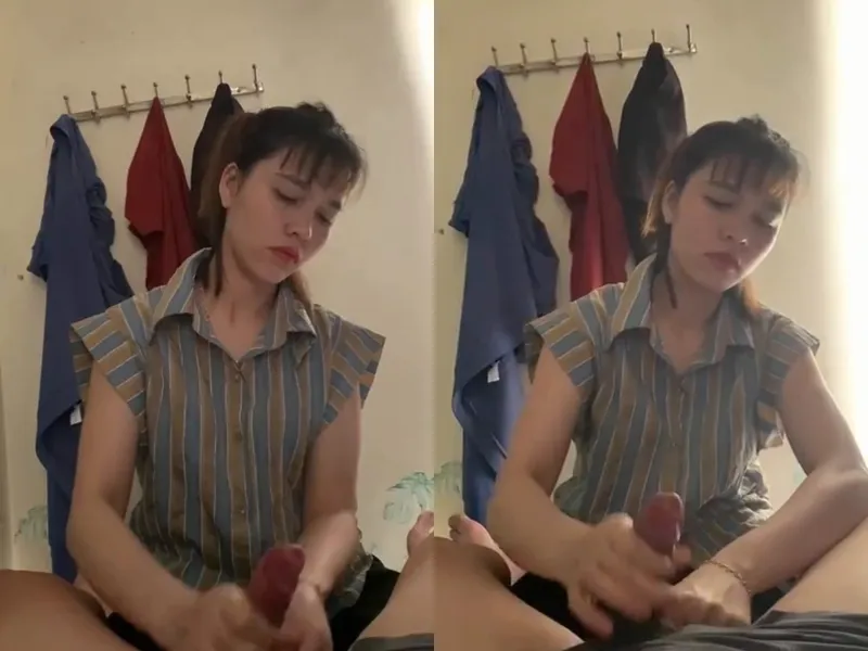 Anh trai đi vắng, ép người yêu của anh trai sục thằng nhỏ xuất tinh