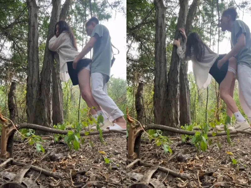 Mây mưa thổi kèn trong rừng cùng người yêu xinh vừa sợ vừa phê